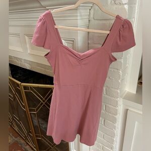 Pretty rose colored dress!